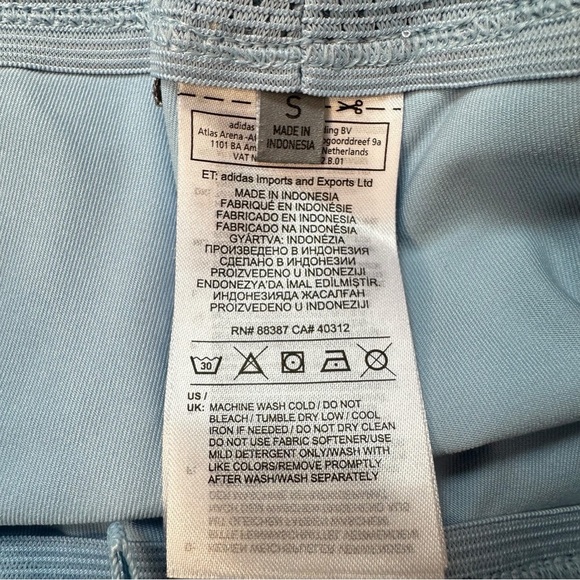 Adidas Tennis Skort Blue White Size Small Geometric Print Stretch Athletic Fit - Picture 12 of 16